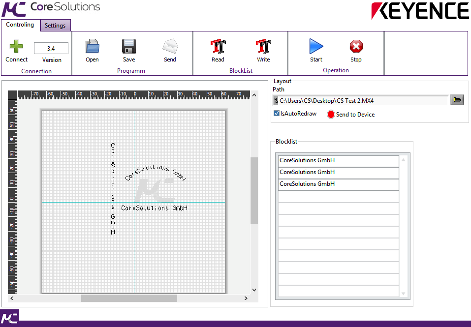 CoreSolutions GmbH - CS Marking Toolkit for KEYENCE